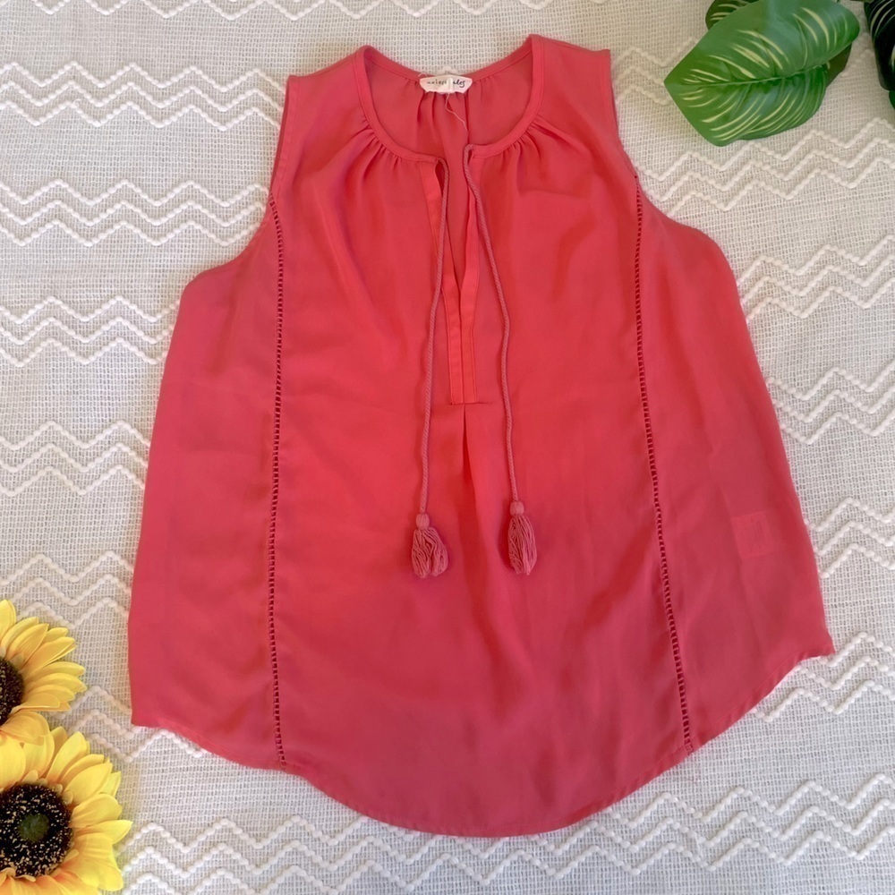 Women’s Sleeveless Blouse Salmon Pink